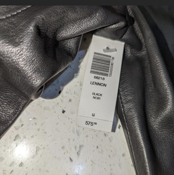 NWT ARITZIA Wilfred Free Real Leather Biker Moto Jacket - Picture 2 of 4